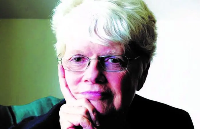 A headshot of a woman
