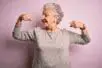 Elderly woman strong