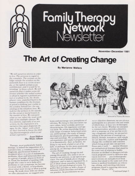 Family Therapy Network Newsletter Nov-Dec 1981