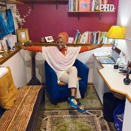 Sabrina N'Diaye in her office