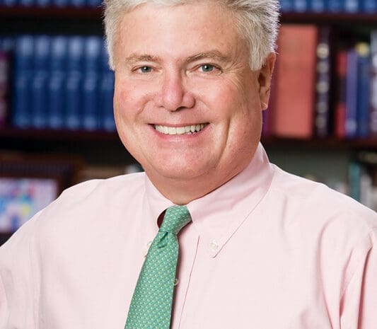 A headshot of a man
