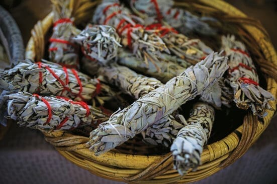 White sage smudge sticks