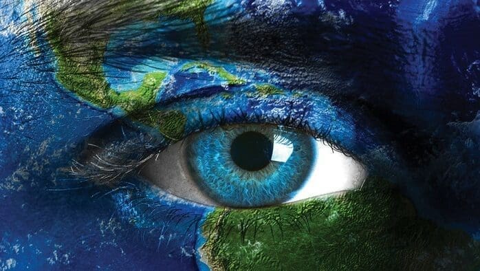 An eye in the earth's surface