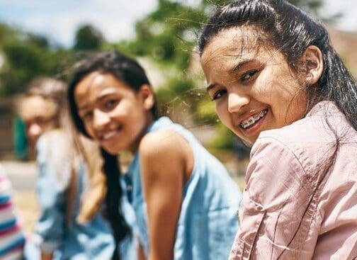 A group of teen girls