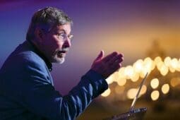 Bessel van der Kolk on stage