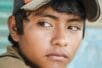 A young boy looking into the distance
