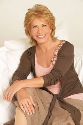 A headshot of a woman