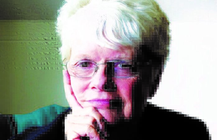 A headshot of a woman
