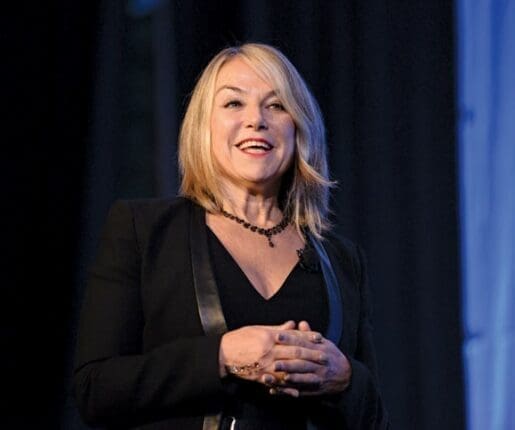 Esther Perel on stage