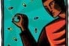 An illustration of a person holding a pill