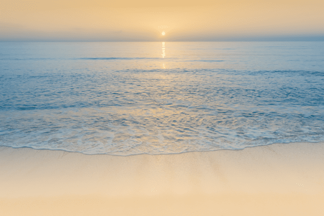 Sun over the ocean