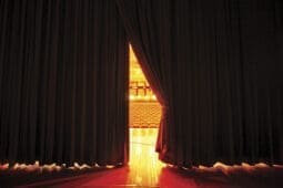 A theater curtain