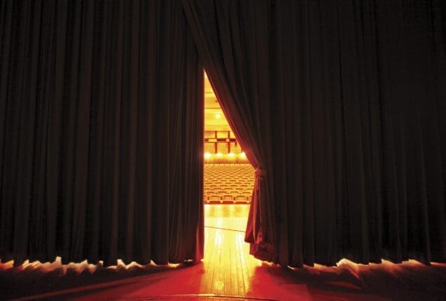 A theater curtain