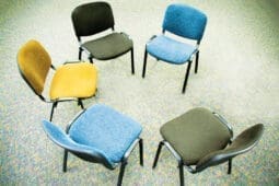 A circle of chairs