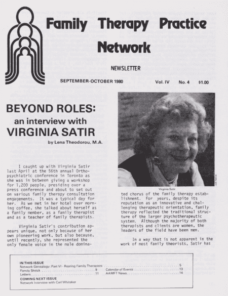 Family Therapy Practice Network Newsletter September-October 1980